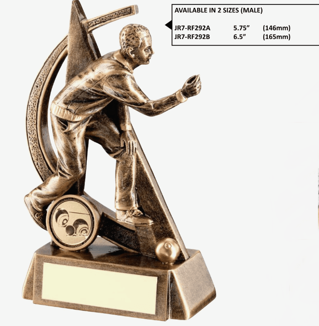 Bowls Player Figure Trophy