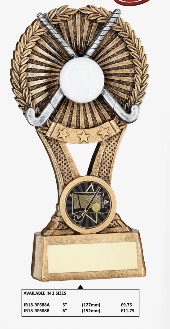 Hockey Sticks Wreath Trophy